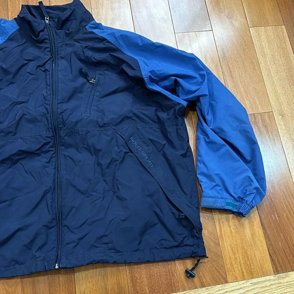 Polo Sport‎ Ralph Lauren Vintage Men's Navy and Blue Jacket size XXL